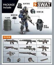 Load image into Gallery viewer, Mini Soldier Set SWAT Special police Figurines with Building Blocks Gun Army Compatible All Major Brands Toys Gift Dropshipping