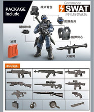 Load image into Gallery viewer, Mini Soldier Set SWAT Special police Figurines with Building Blocks Gun Army Compatible All Major Brands Toys Gift Dropshipping