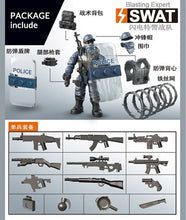 Load image into Gallery viewer, Mini Soldier Set SWAT Special police Figurines with Building Blocks Gun Army Compatible All Major Brands Toys Gift Dropshipping