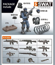 Load image into Gallery viewer, Mini Soldier Set SWAT Special police Figurines with Building Blocks Gun Army Compatible All Major Brands Toys Gift Dropshipping