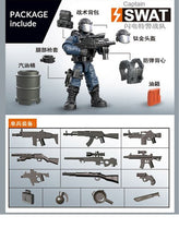 Load image into Gallery viewer, Mini Soldier Set SWAT Special police Figurines with Building Blocks Gun Army Compatible All Major Brands Toys Gift Dropshipping