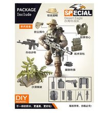 Load image into Gallery viewer, Mini Soldier Set SWAT Special police Figurines with Building Blocks Gun Army Compatible All Major Brands Toys Gift Dropshipping