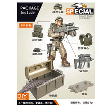 Load image into Gallery viewer, Mini Soldier Set SWAT Special police Figurines with Building Blocks Gun Army Compatible All Major Brands Toys Gift Dropshipping