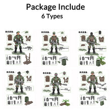 Load image into Gallery viewer, Mini Soldier Set SWAT Special police Figurines with Building Blocks Gun Army Compatible All Major Brands Toys Gift Dropshipping